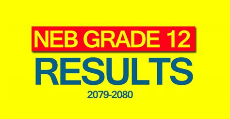 NEB Grade 12 Results 2080 : How to Check Class 12 Results with.